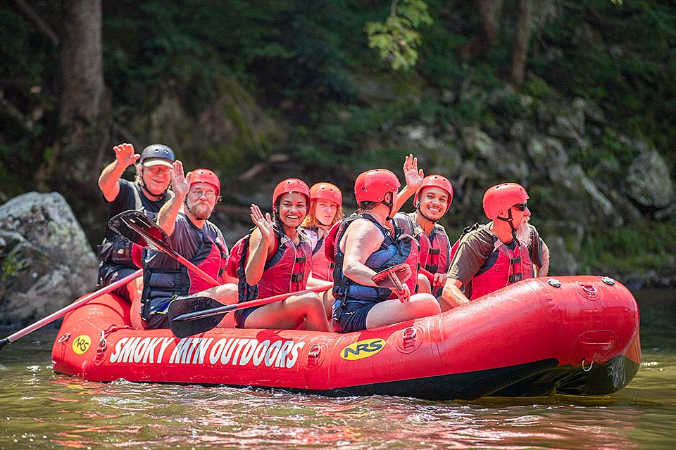Whitewater rafting trip in the Smoky Mountains